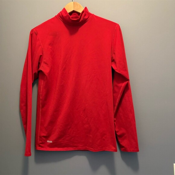 Nike Other - Nike Pro Dri-FIT Men's Compression Mock Neck Long Sleeve Shirt Red Size L